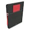 Tru Red Large Mastery Journal with Pockets, 1 Subject, Narrow Rule, Black/Red Cover, 10 x 8, 192 Sheets TR58436 - alternate 2